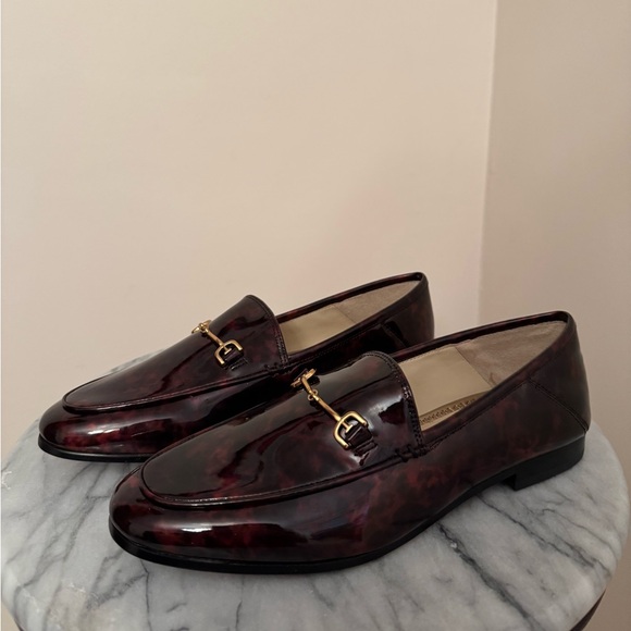 Sam Edelman Loraine Bit Loafers Women’s Size 7 NIB Coffee Multi Patent Leather - Picture 2 of 8